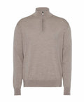 Paul & Shark Quarter zip merino wool beige/taupe