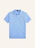 Polo Ralph Lauren Piqué poloshirt Custom Slim Fit Blauw/wit