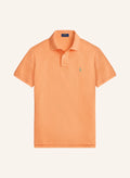 Polo Ralph Lauren Piqué poloshirt Custom Slim fit Oranje/groen