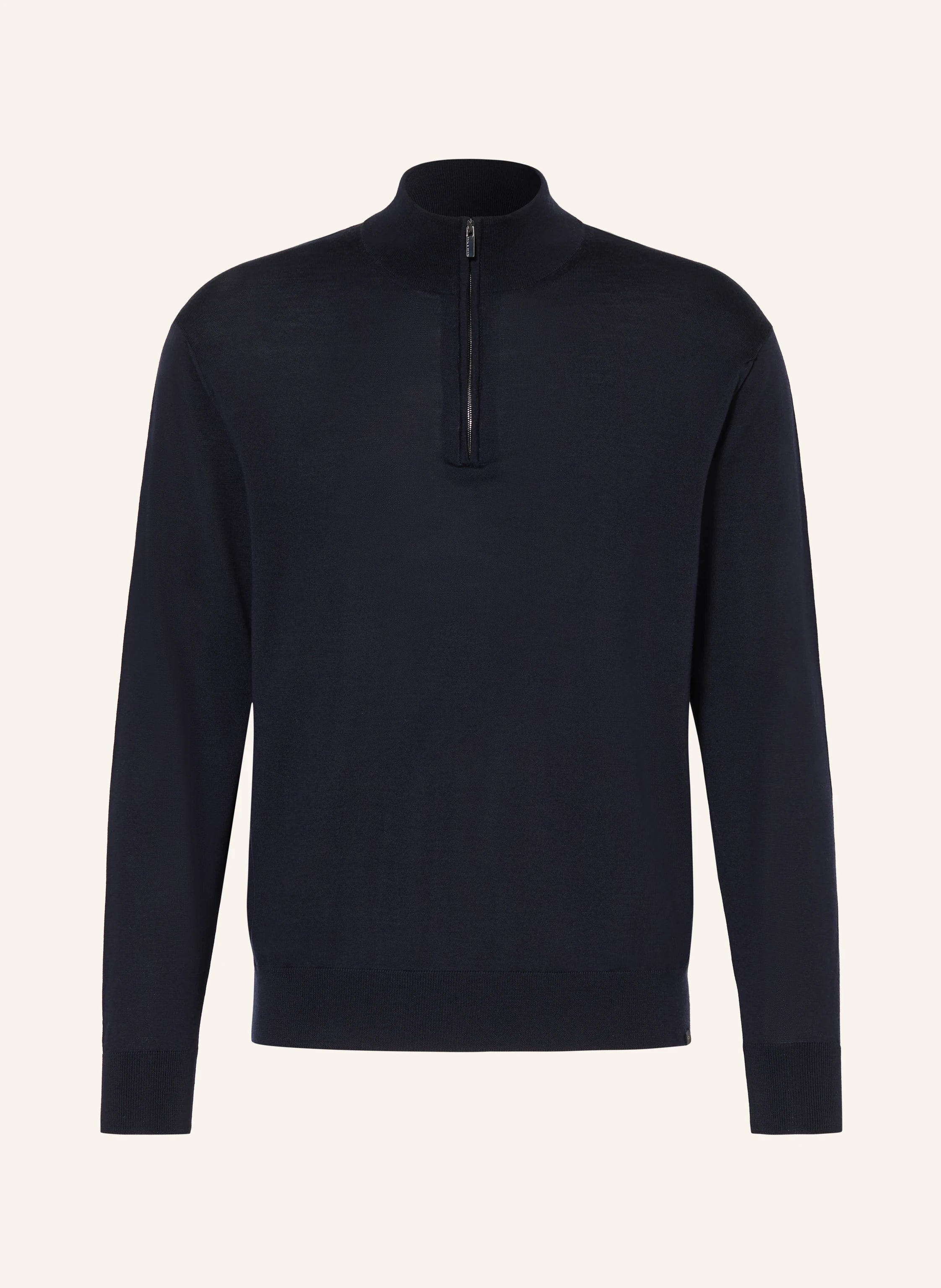 Paul & Shark Quarter zip merino wool donkerblauw/navy