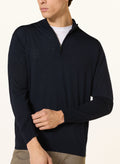Paul & Shark Quarter zip merino wool donkerblauw/navy