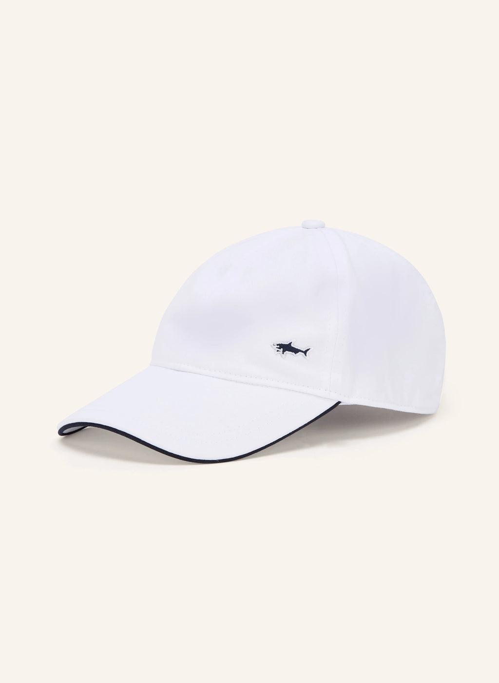 Paul & Shark pet wit met haai logo