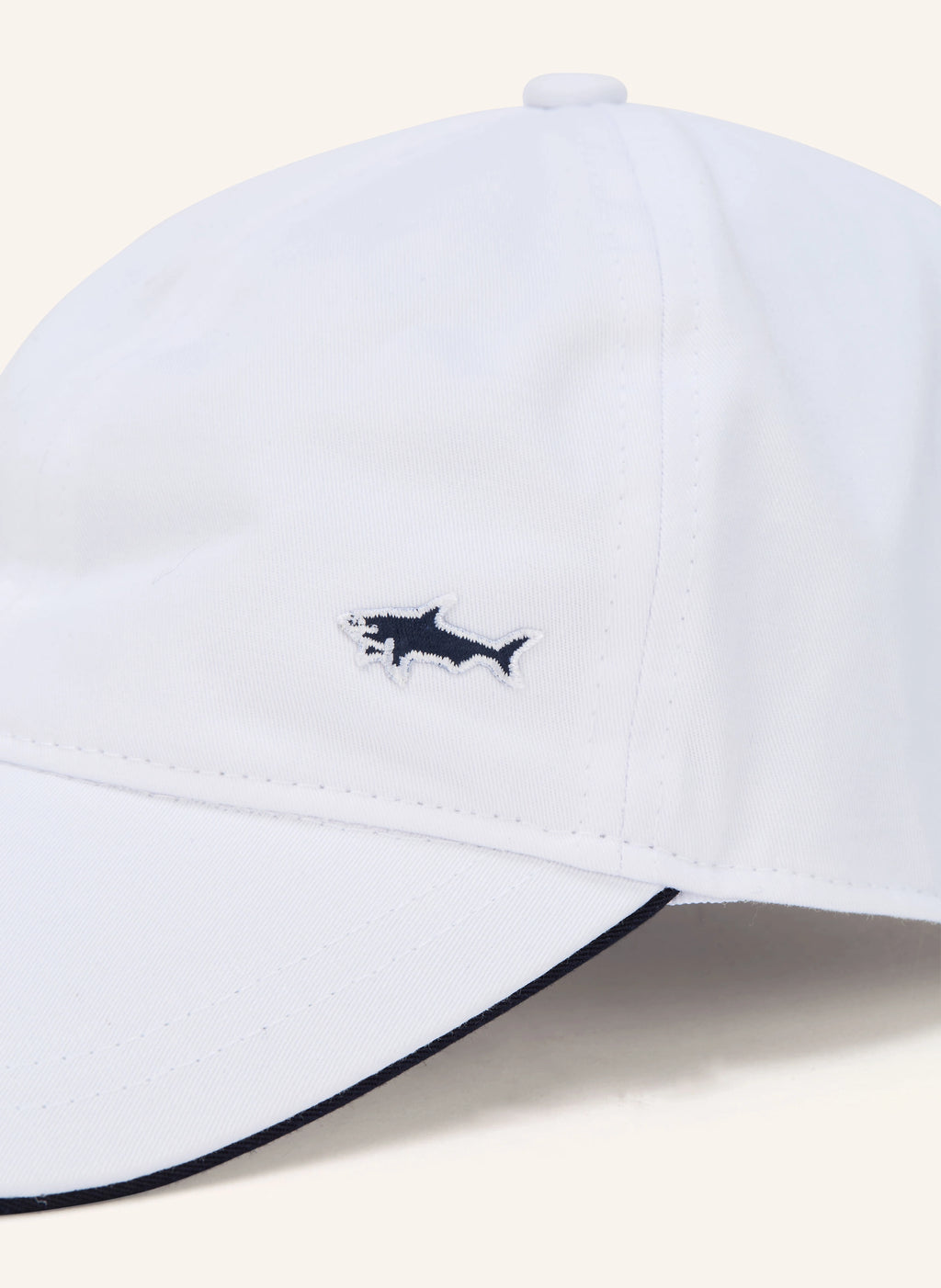 Paul & Shark pet wit met haai logo