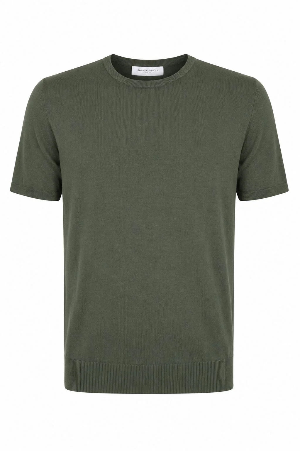 Daniele Fiesoli Italia T-shirt/dun groen/moss dry cotton