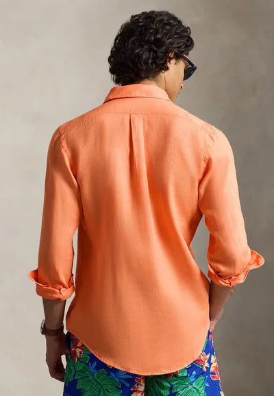 Polo Ralph Lauren Oranje linnen blouse