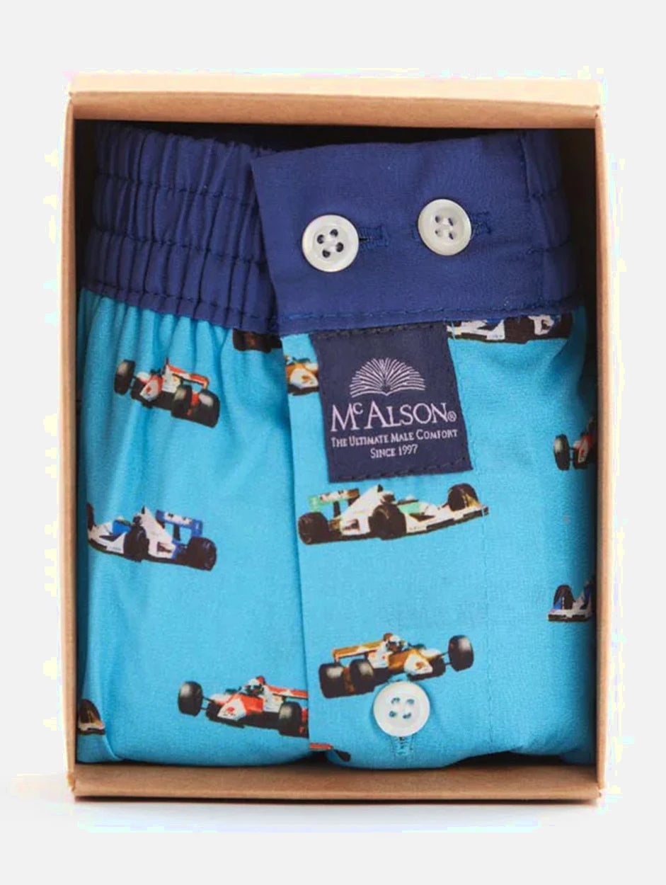 Mc Alson Losse boxershorts racecar-patroon