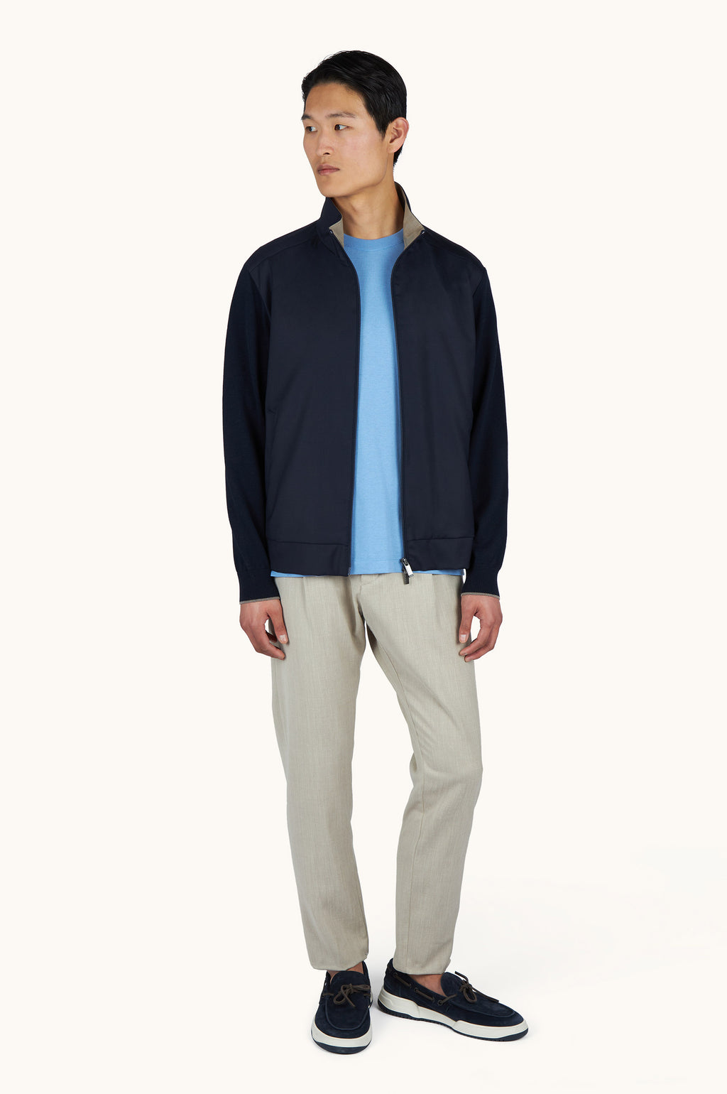 Paul & Shark Hybrid Blouson in wool and silk
