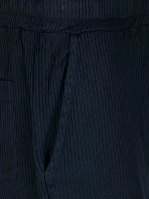 Daniele Fiesoli Italia kort-ribbelbroekje/short donkerblauw creme tow