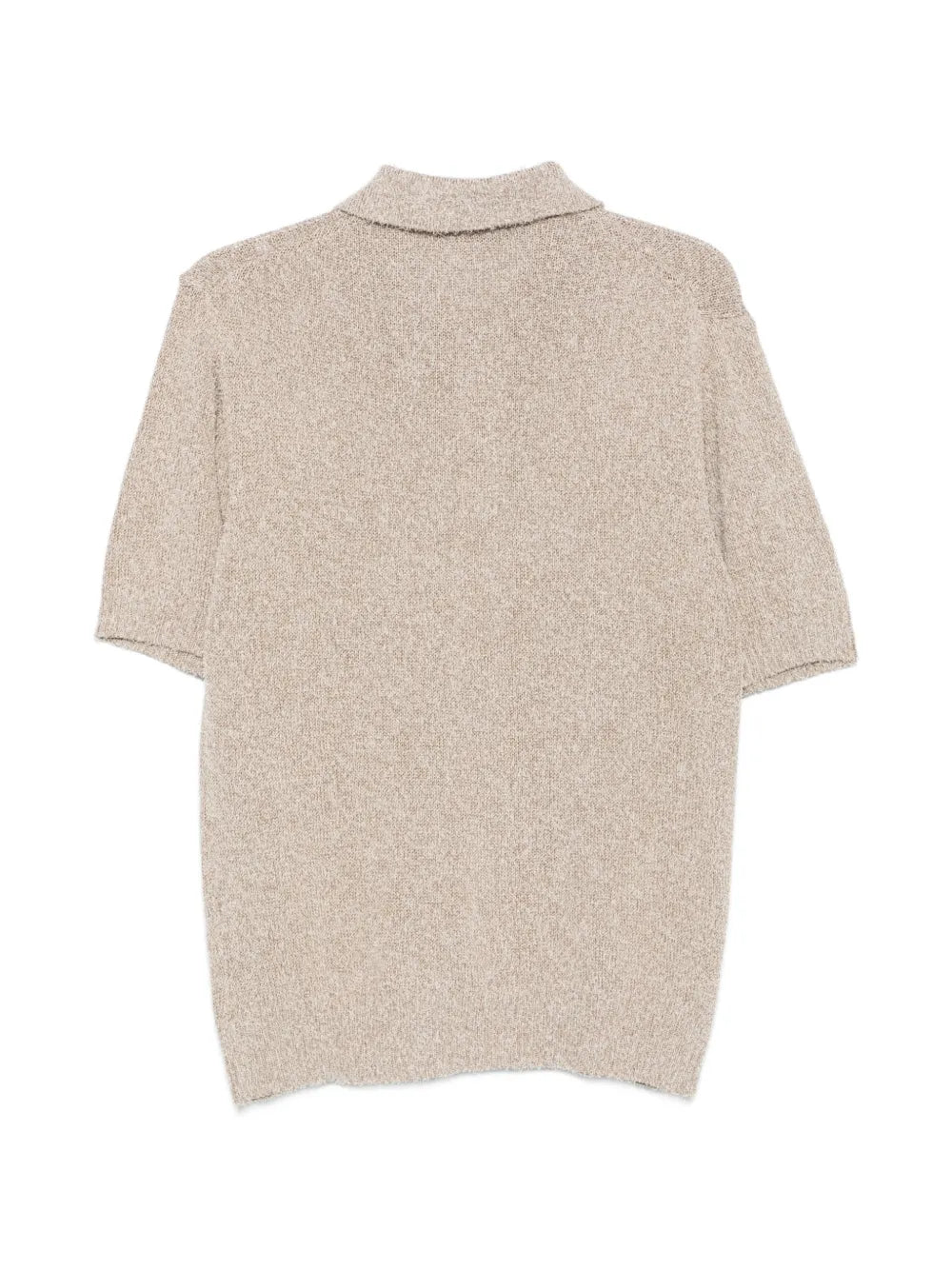 Daniele Fiesoli Italia polo ruwe zachte beige stof (BESTSELLER!)