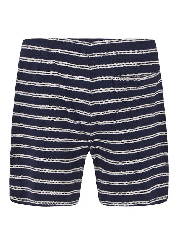 Polo Ralph Lauren Gestreept Pointelle-Jersey Short ecru/navy