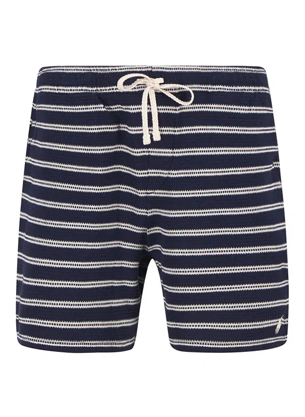 Polo Ralph Lauren Gestreept Pointelle-Jersey Short ecru/navy