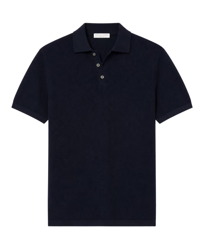 Daniele Fisoli polo donkerblauw/navy dry cotton