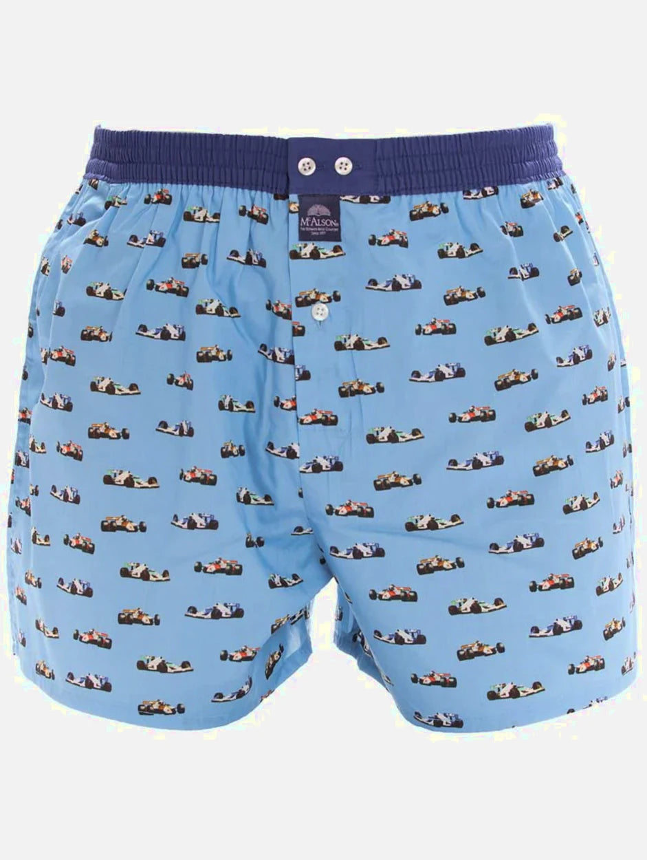 Mc Alson Losse boxershorts racecar-patroon
