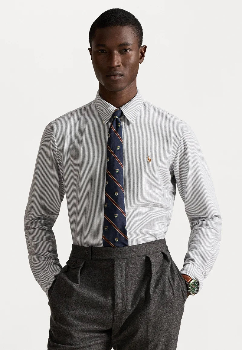 Polo Ralph Lauren overhemd gestreept mint/grijs/wit