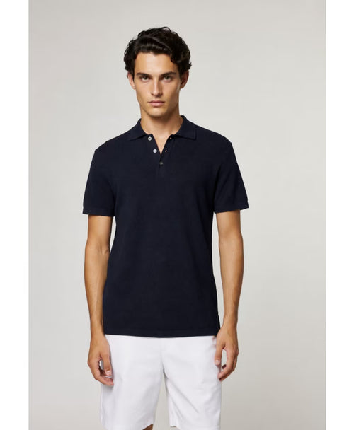 Daniele Fiesoli polo donkerblauw/navy dry cotton