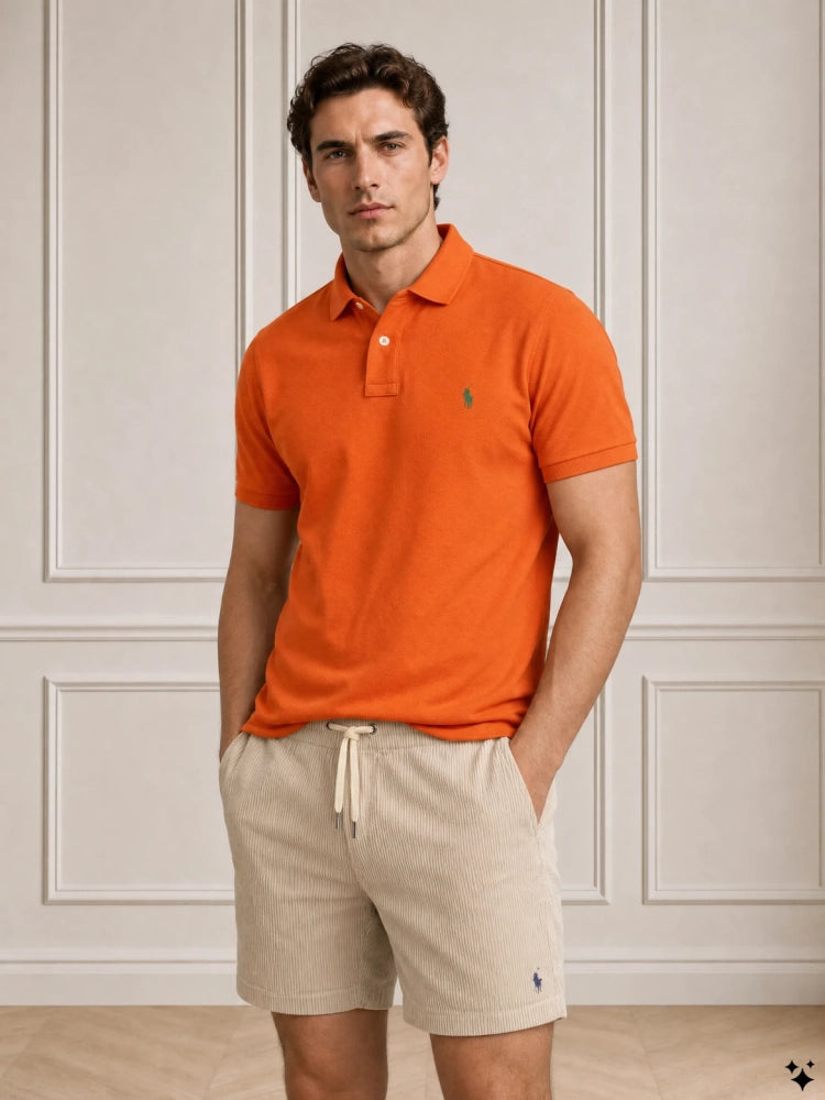 Ralph Lauren korte-ribbroek khaki