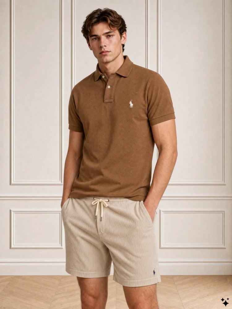 Ralph Lauren korte-ribbroek khaki