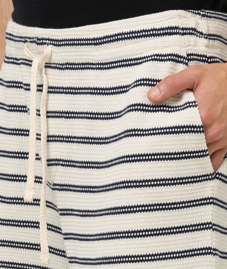 Polo Ralph Lauren Gestreept Pointelle-Jersey Short Wit/blauw