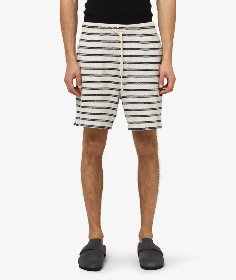 Polo Ralph Lauren Gestreept Pointelle-Jersey Short Wit/blauw