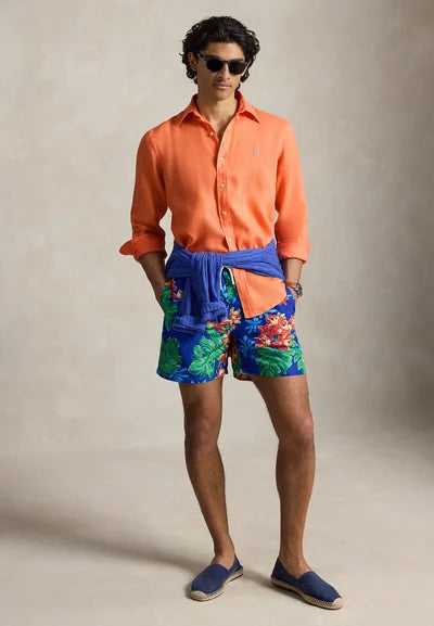 Polo Ralph Lauren Oranje linnen blouse