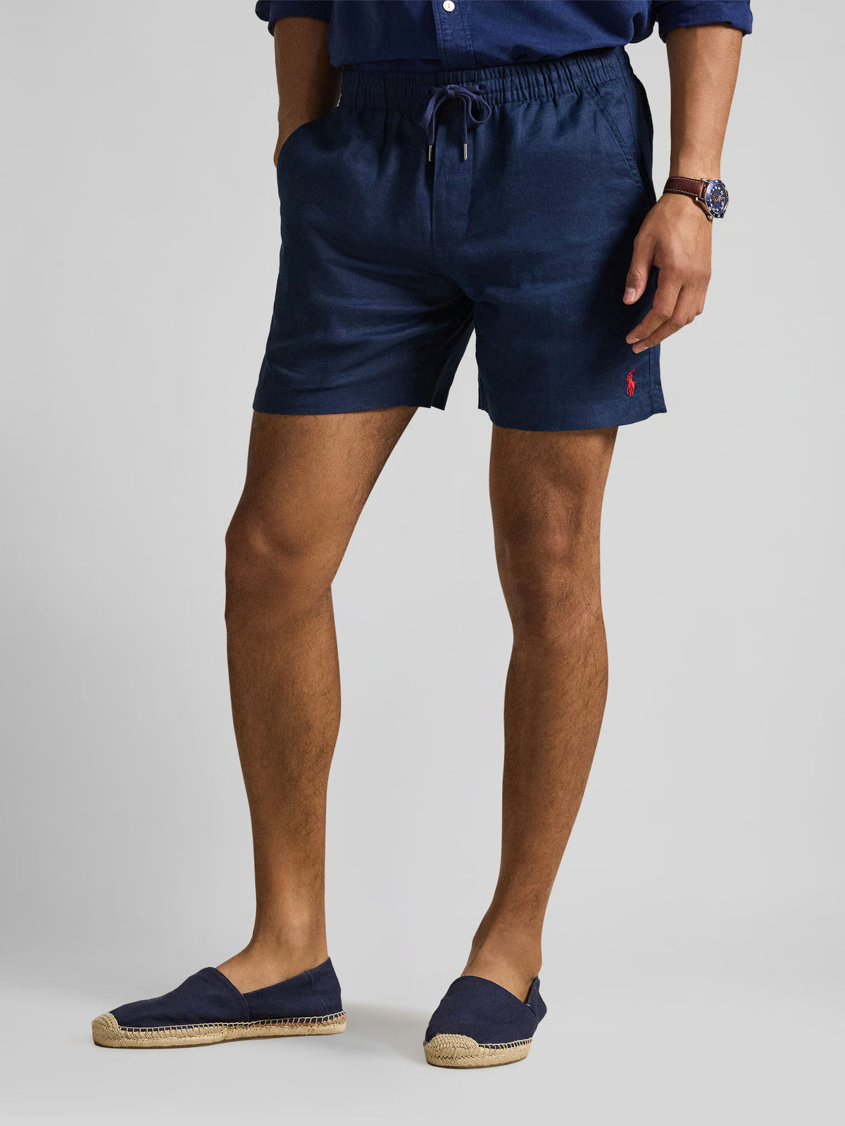 Polo Ralph Lauren Linnen Korte Broek navy