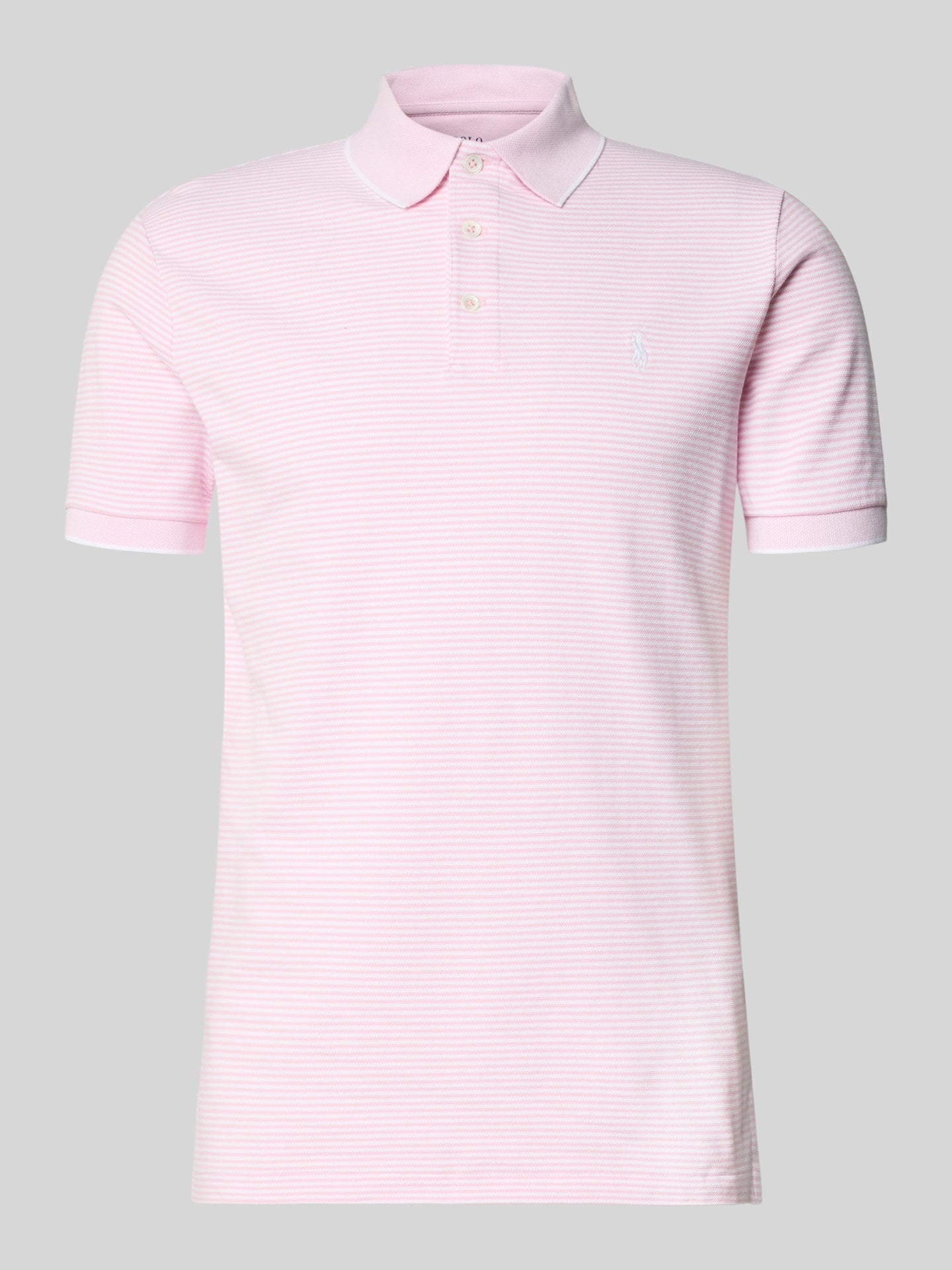 Polo ralph lauren roze polo shirt streepjes
