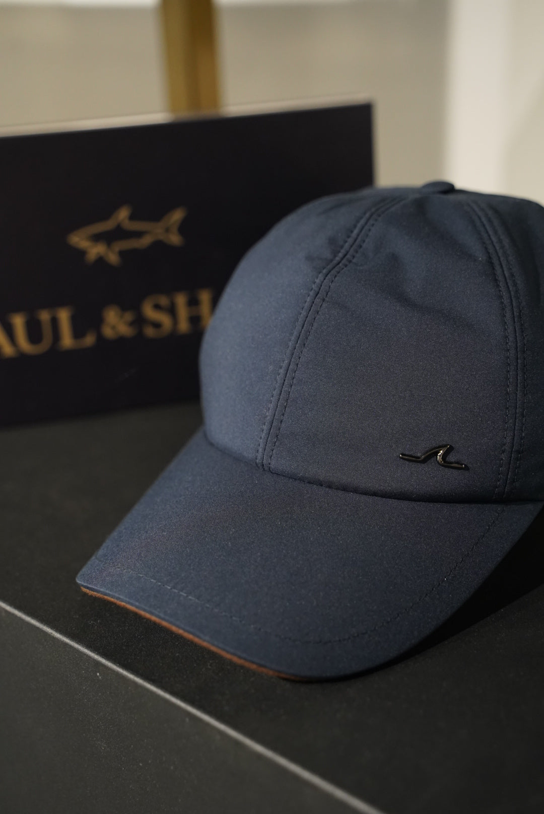 Paul & Shark pet donkerblauw/navy met ijzer logo