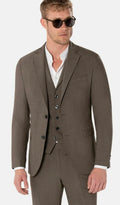 Benvenuto Kolbert salvi taupe wol stretch