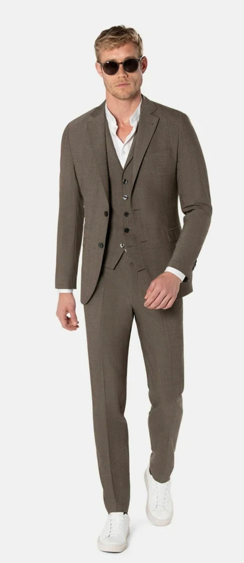 Benvenuto Kolbert salvi taupe wol stretch