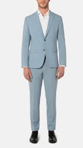 Benvenuto pantalon iago wol stretch licht blauw