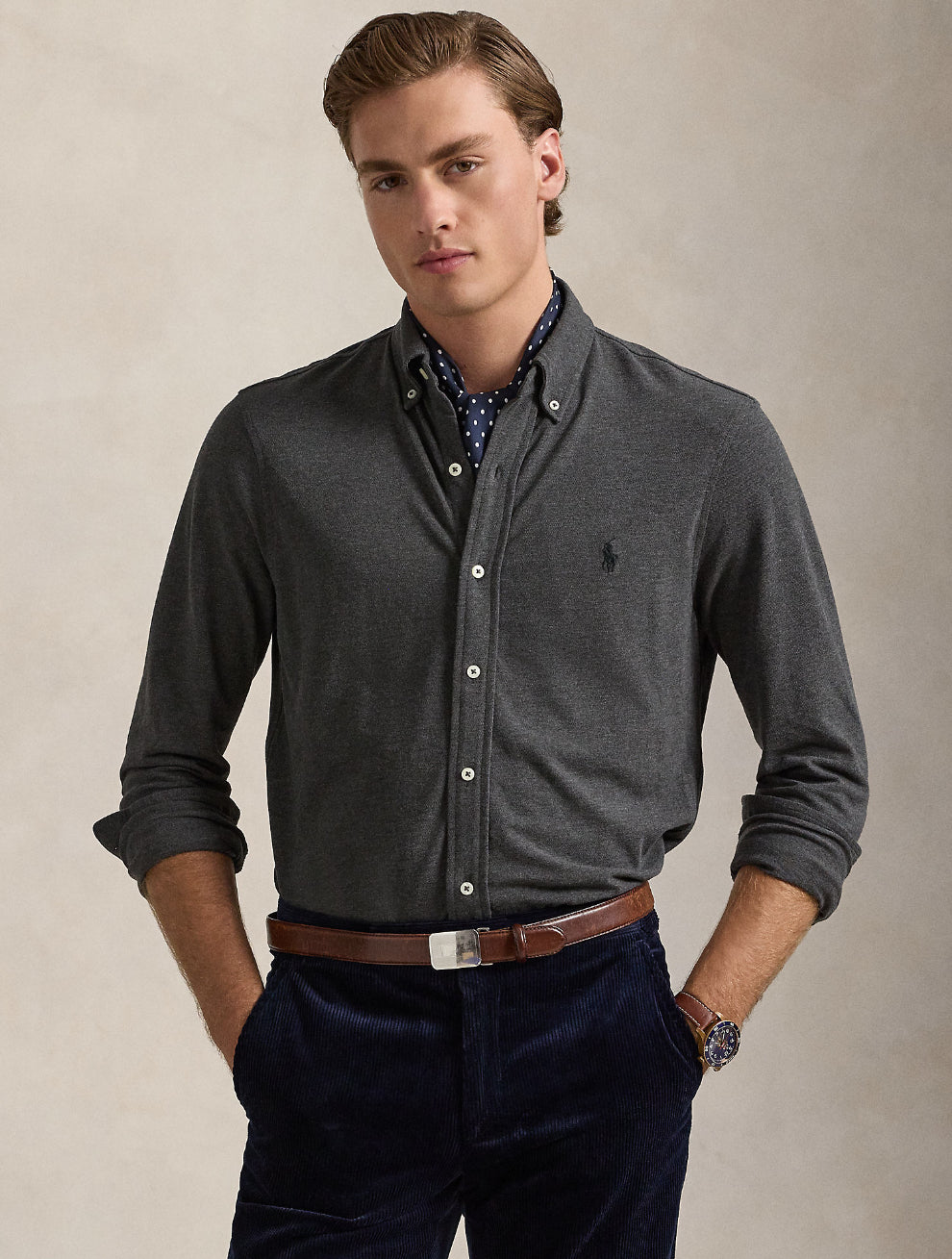 Polo Ralph Lauren  polo lange mouw piqué