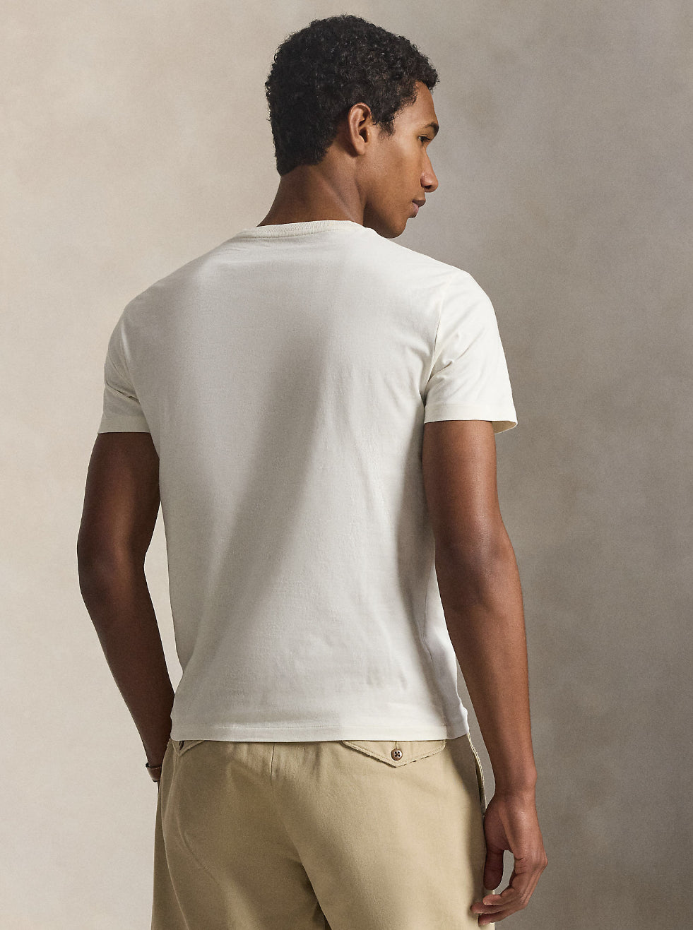 Polo Ralph Lauren t shirt Custom Slim Fit Cream
