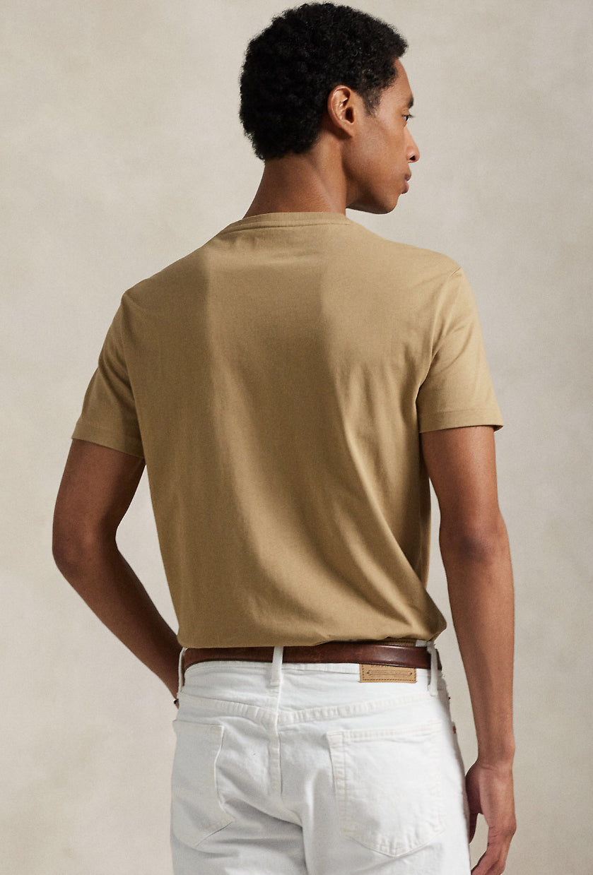 Polo Ralph Lauren T shirt  Custom Slim Fit tan