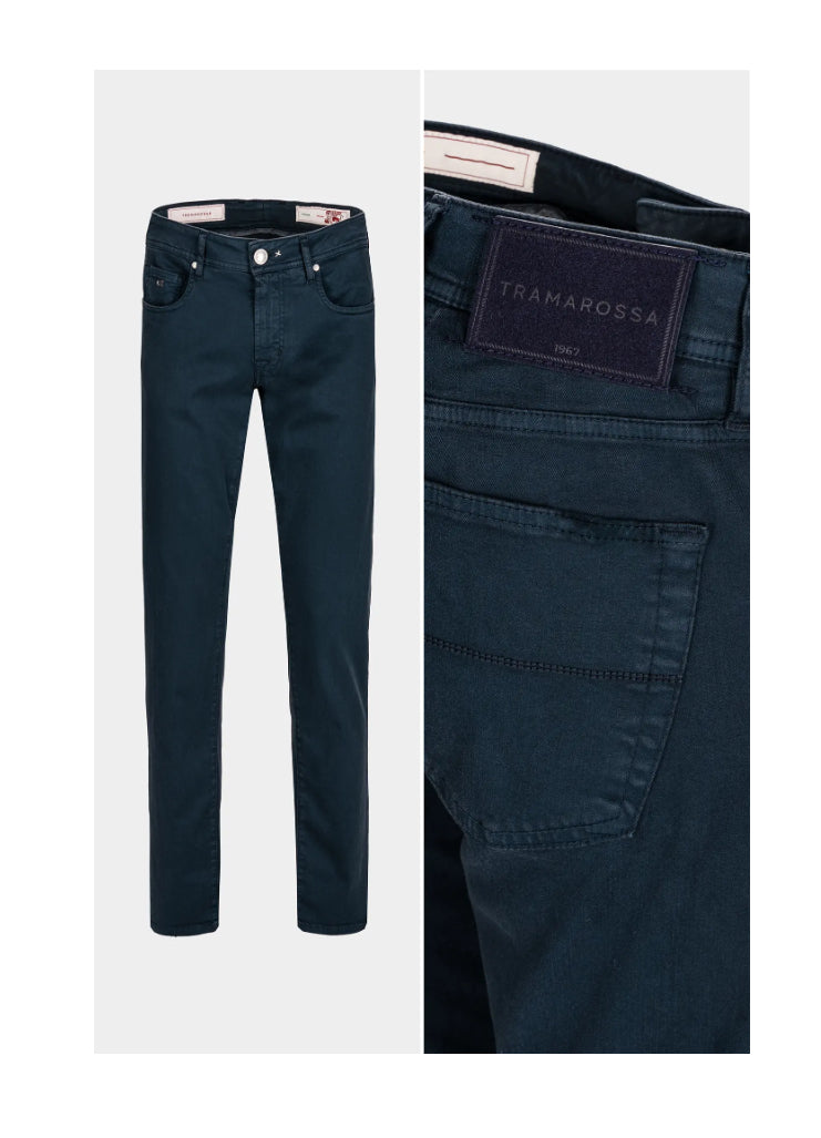 Tramarossa langebroek/5pocket leonardo navy/blue