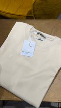 Daniele Fiesoli Italia T-shirt dikke stof creme/beige