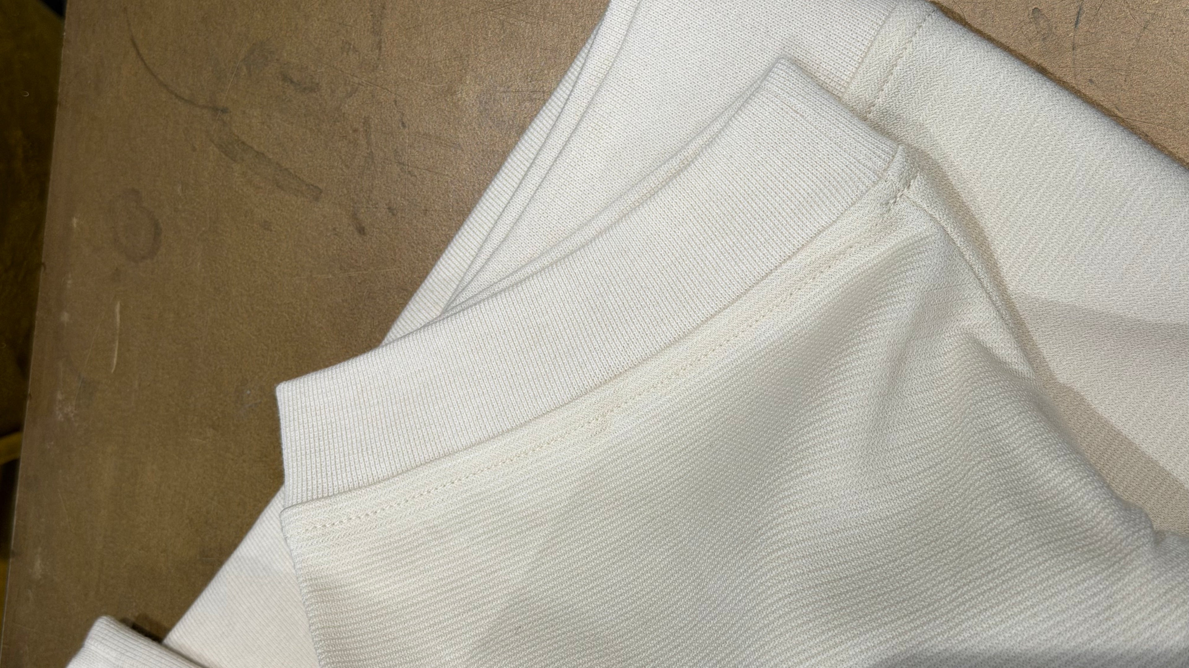 Daniele Fiesoli Italia T-shirt dikke stof creme/beige