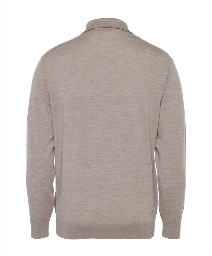 Paul & Shark Polo met lange mouwen beige/stone