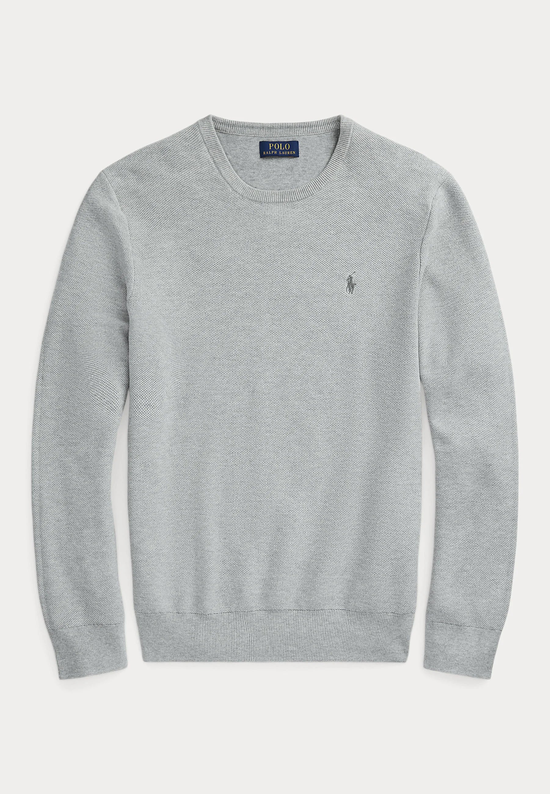 Polo Ralph Lauren sweater mesh-knit cotton grijs