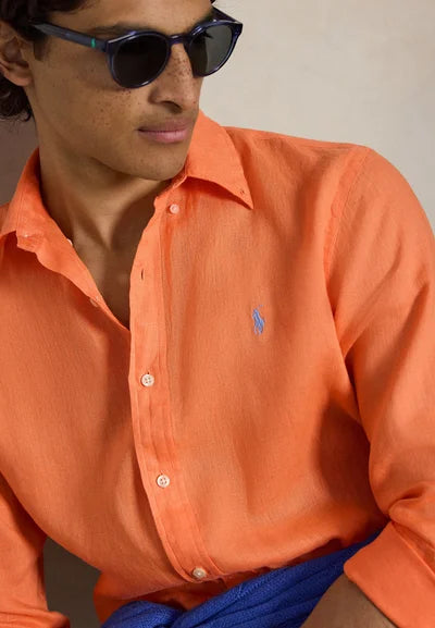 Polo Ralph Lauren Oranje linnen blouse