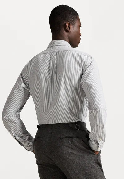 Polo Ralph Lauren overhemd gestreept mint/grijs/wit