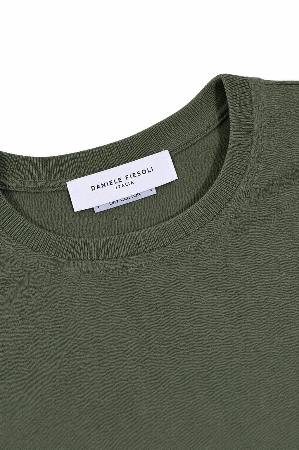 Daniele Fiesoli Italia T-shirt/dun groen/moss dry cotton