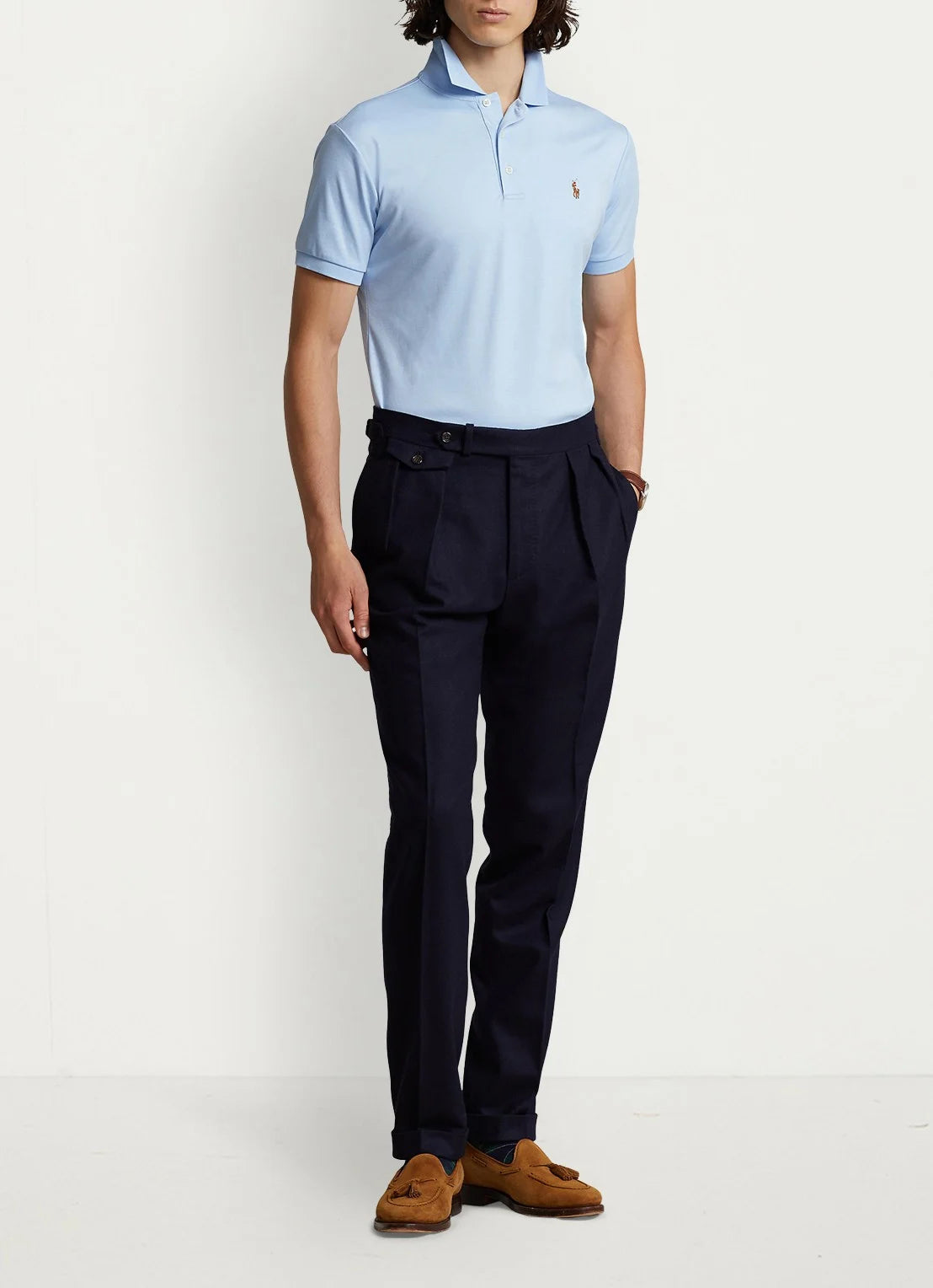 Polo Raph Lauren core replen blue  costum slimfit