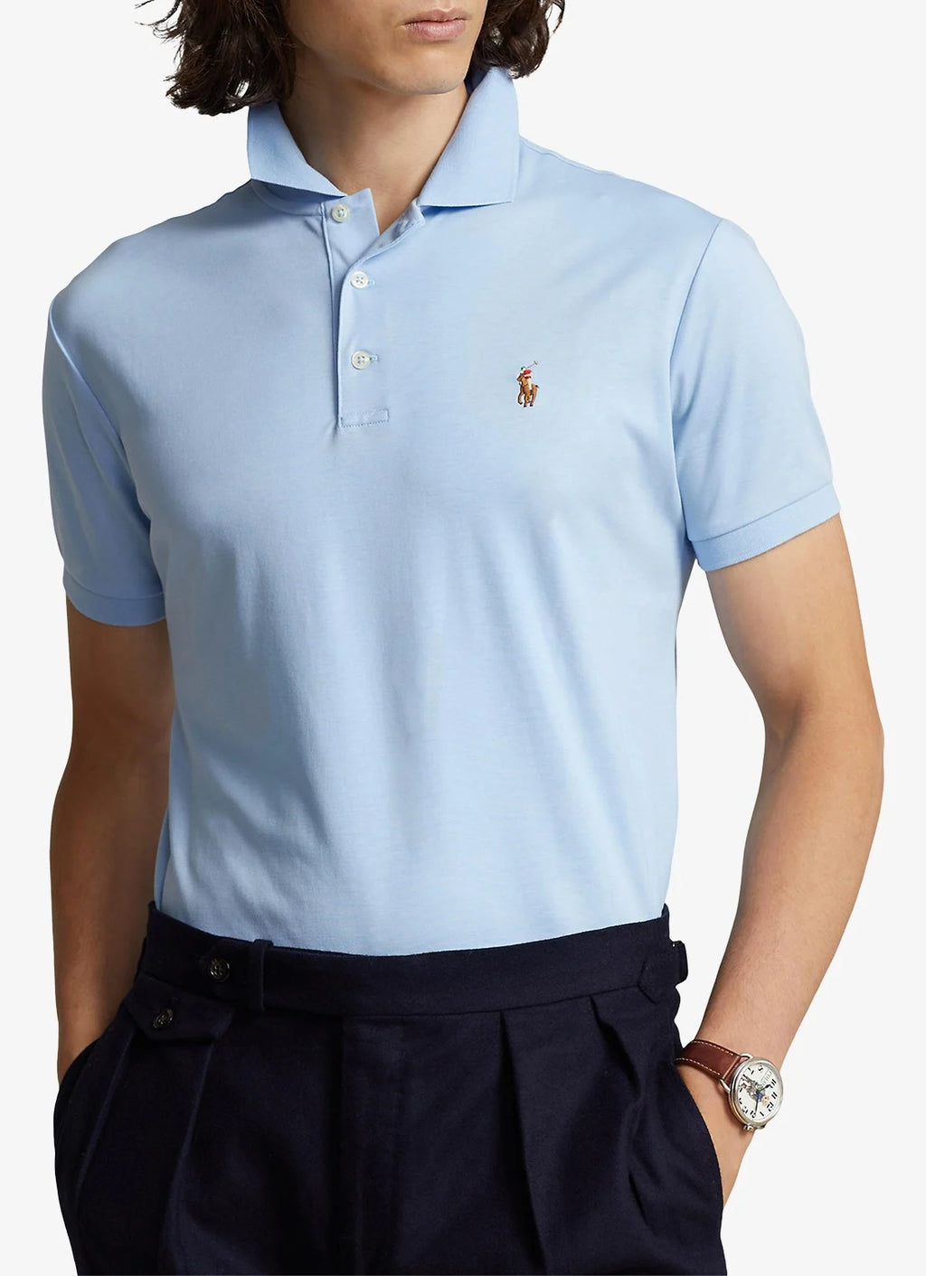 Polo Raph Lauren core replen blue  costum slimfit