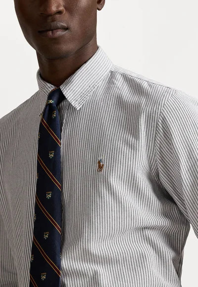 Polo Ralph Lauren overhemd gestreept mint/grijs/wit