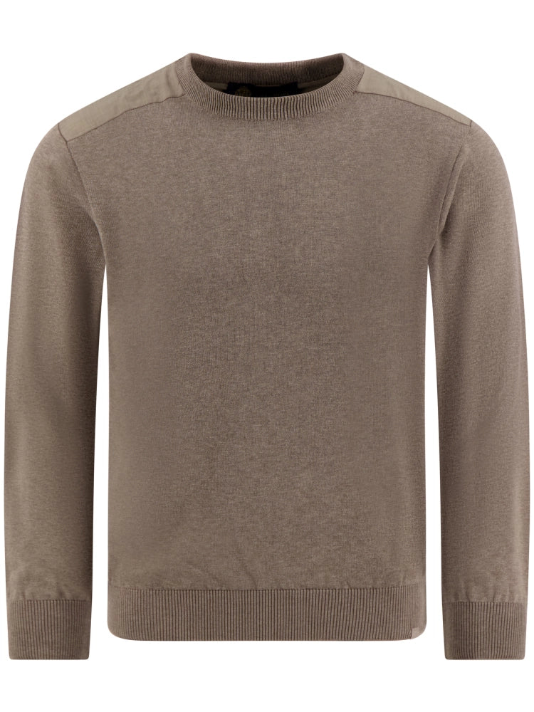 Paul & Shark sweater cotton silk taupe/bruin