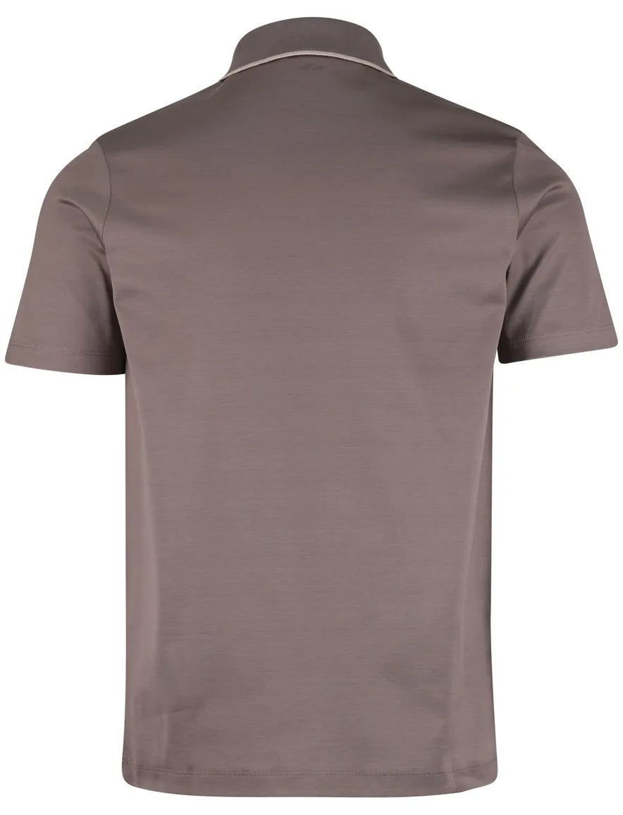 Paul & Shark polo met knopen soft material aqua toch beige/taupe