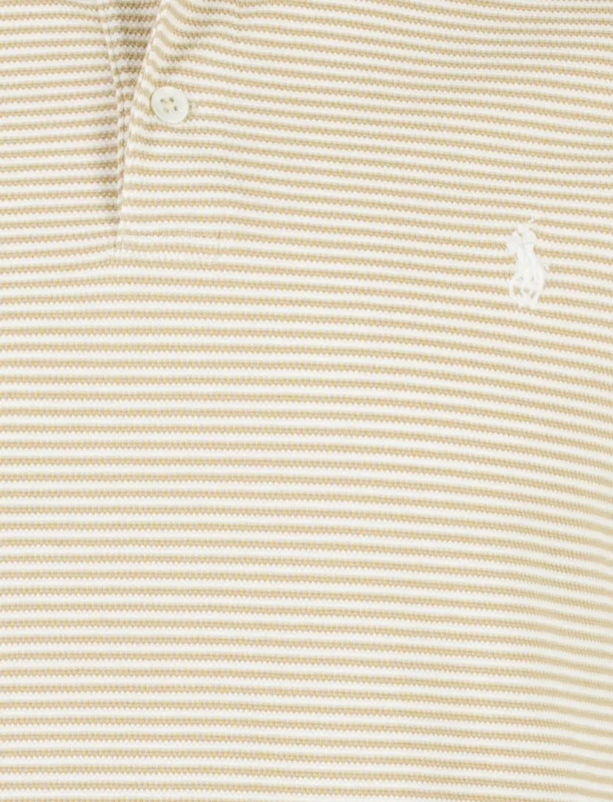 Polo ralph lauren beige polo shirt streepjes