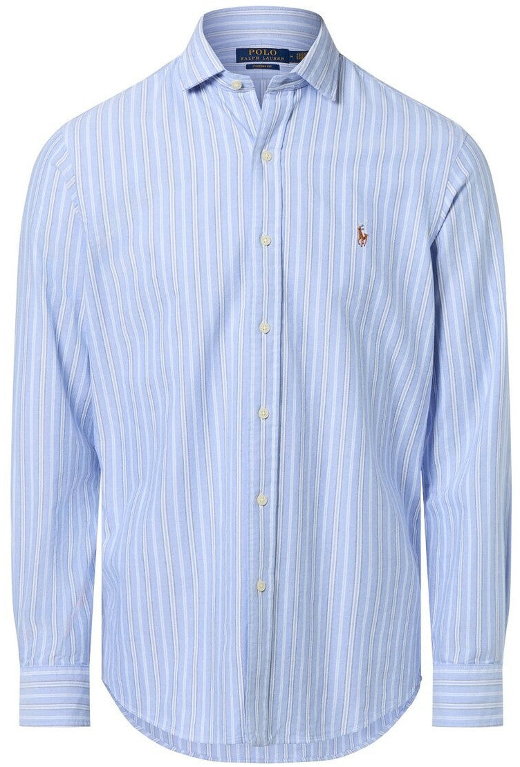 Polo Ralph Lauren Blouse multi streep lichtblauw/bruin