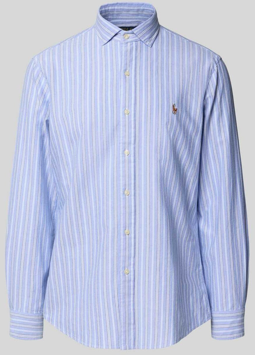 Polo Ralph Lauren Blouse multi streep lichtblauw/bruin