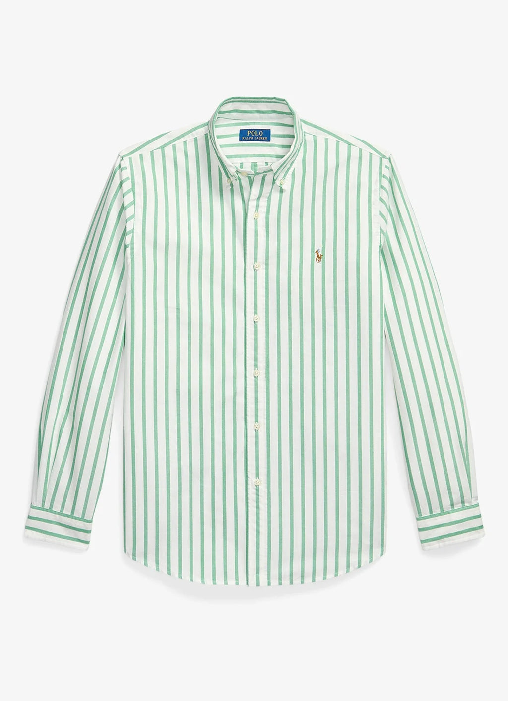 Polo Ralph Lauren Custom fit Oxford overhemd met streepprint Groen/wit